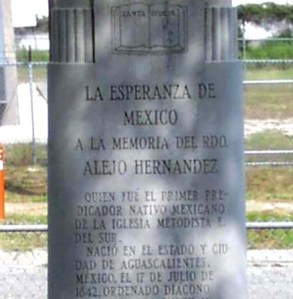 monumento a la memoria del Pastor Alejo Hernández