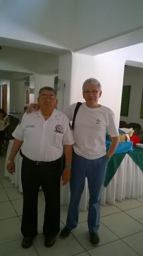Con el Asesor Pastoral del Gabinete Nacional,                                               Pbro. Abner Alanís Rangel de la CAM 