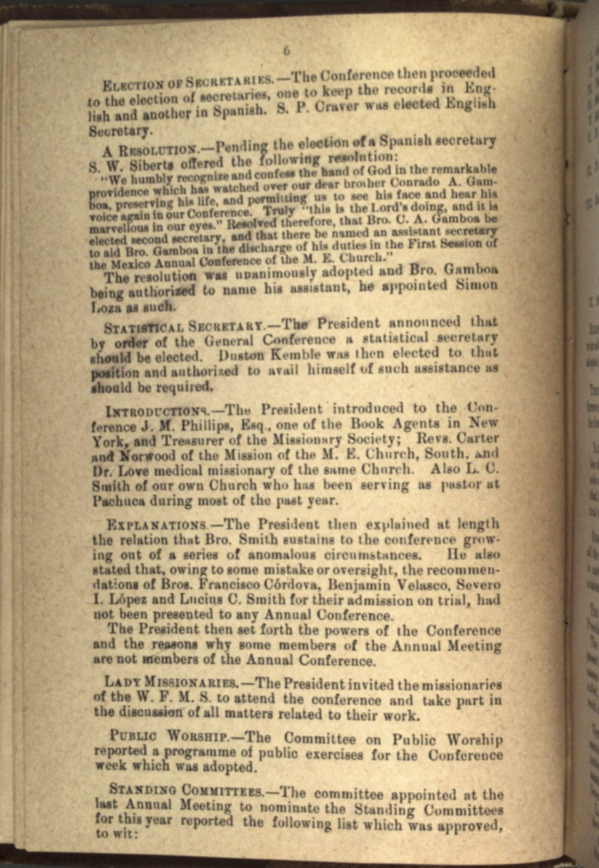 Acta 1er. día CAM, 1884 3