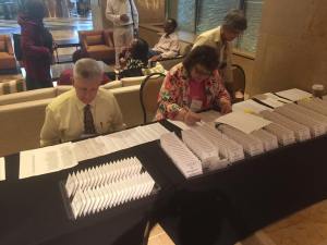 preparativos para la recepción de delegados