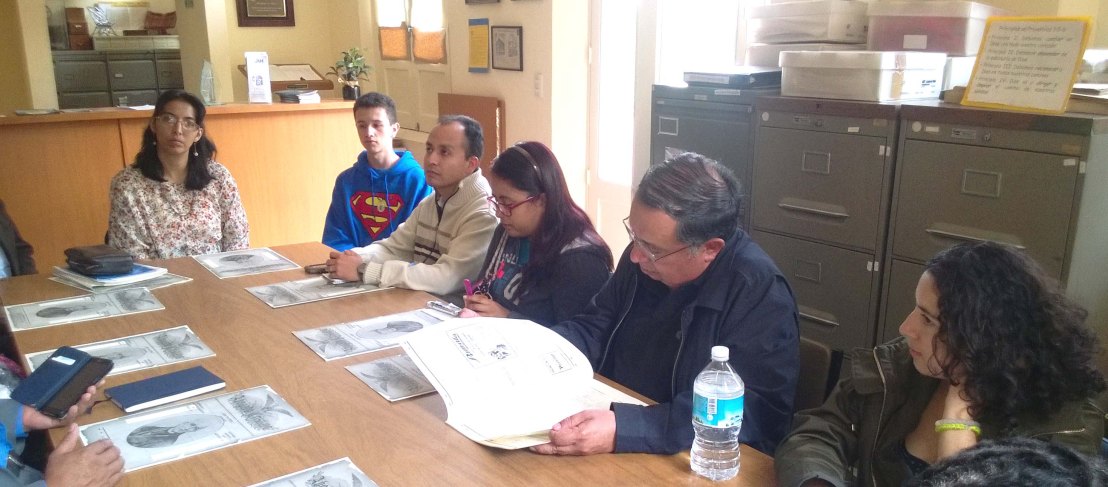 Susana Zapata, joven colaborador, Tenoch Sesma, Fernanda Rodríguez, Gustavo Olivera.
