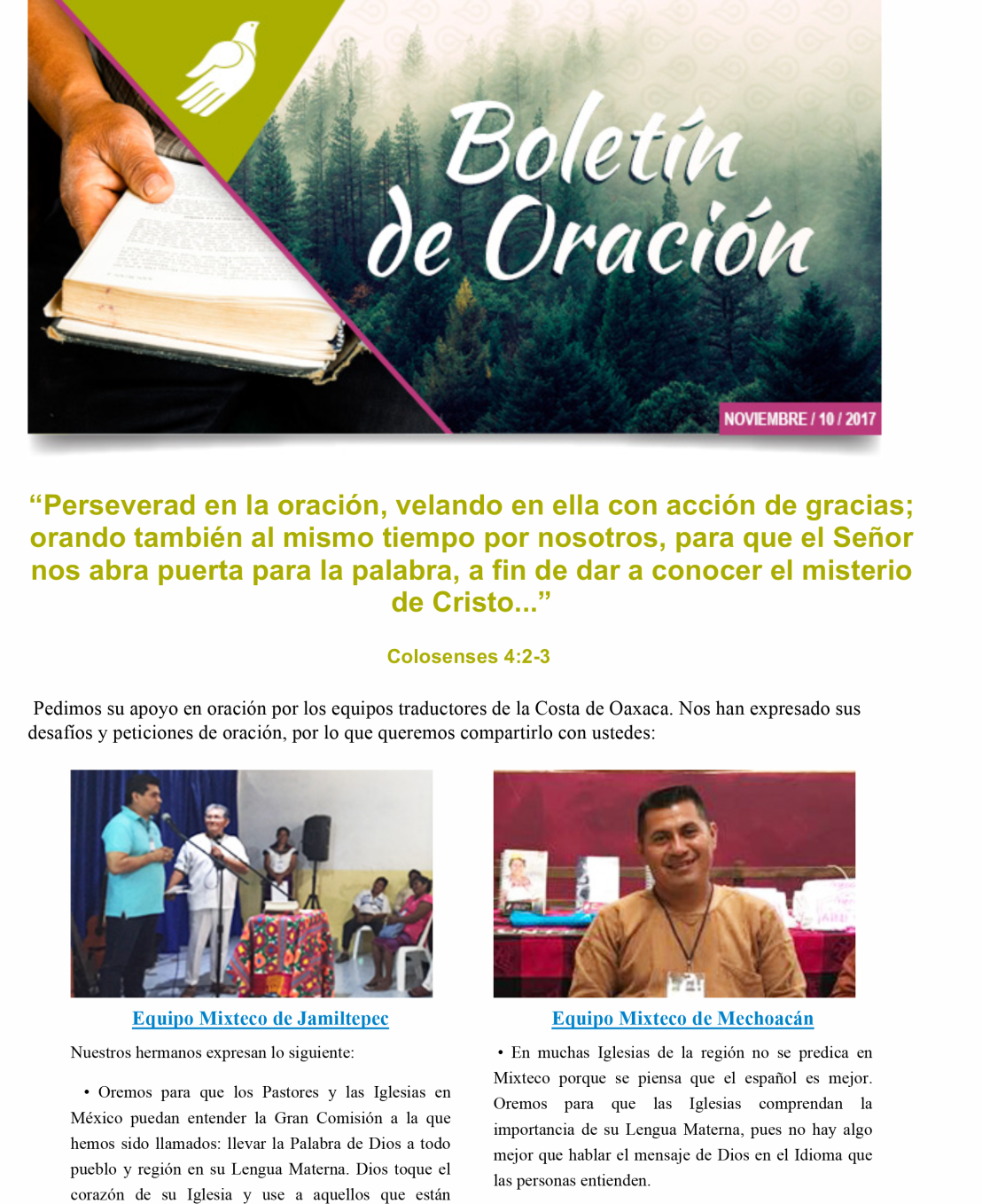 Boletín de Oración - UNTI México-1